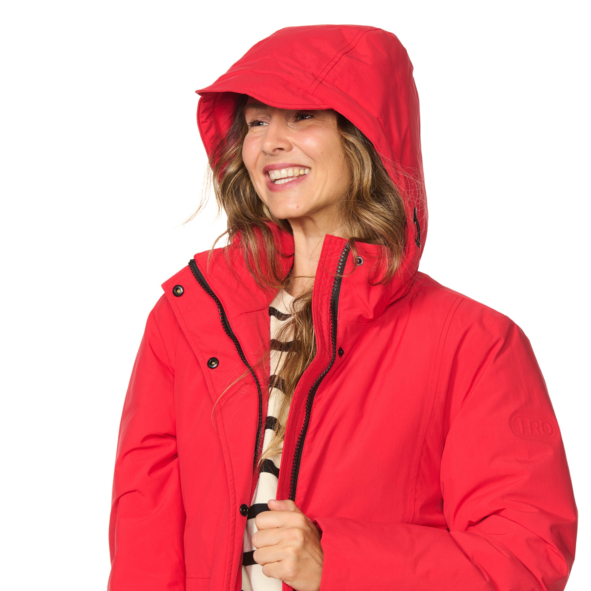 Winterparka Aspen rood Happy Rainy Days 