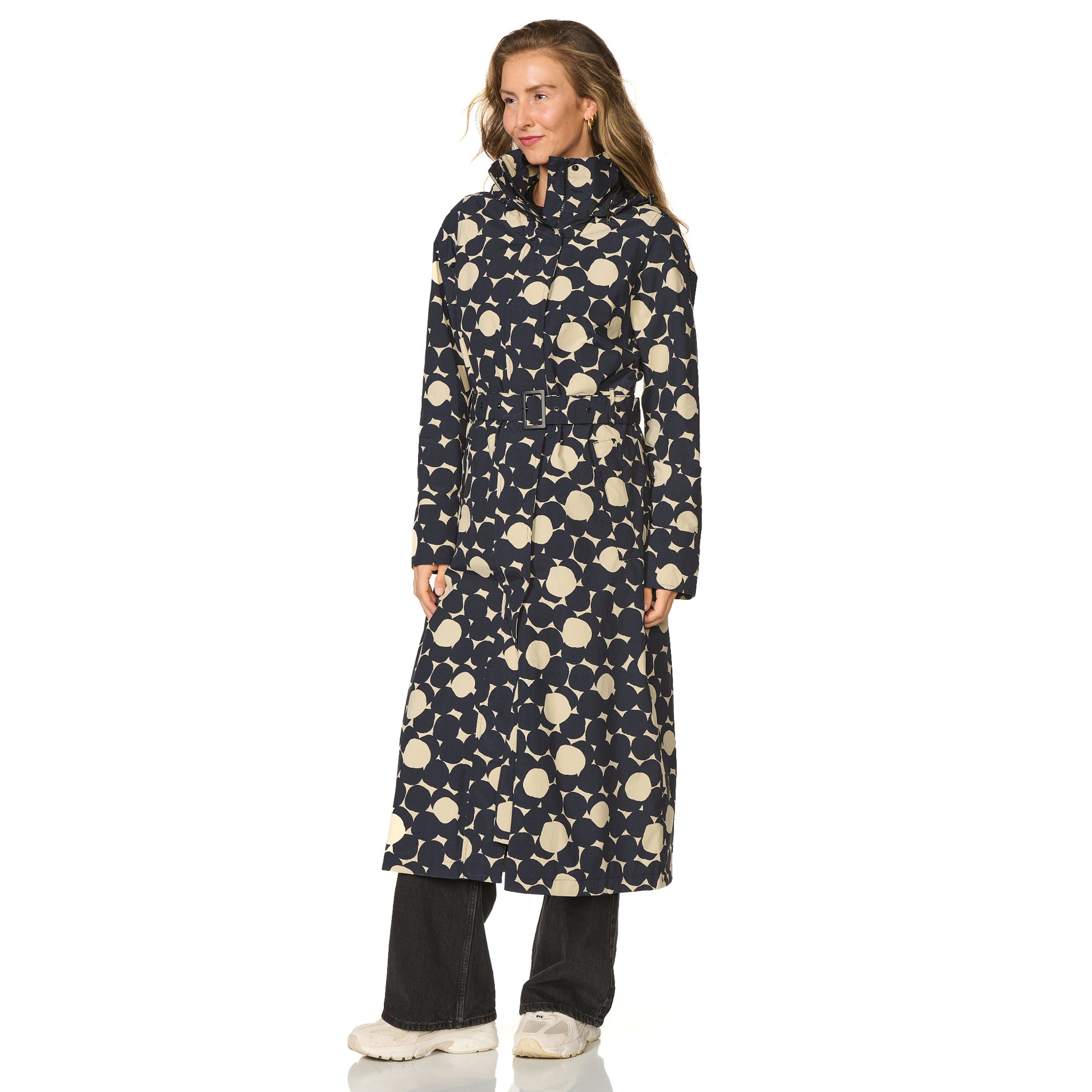 Lange regenjas Montreal print sand Happy Rainy Days 