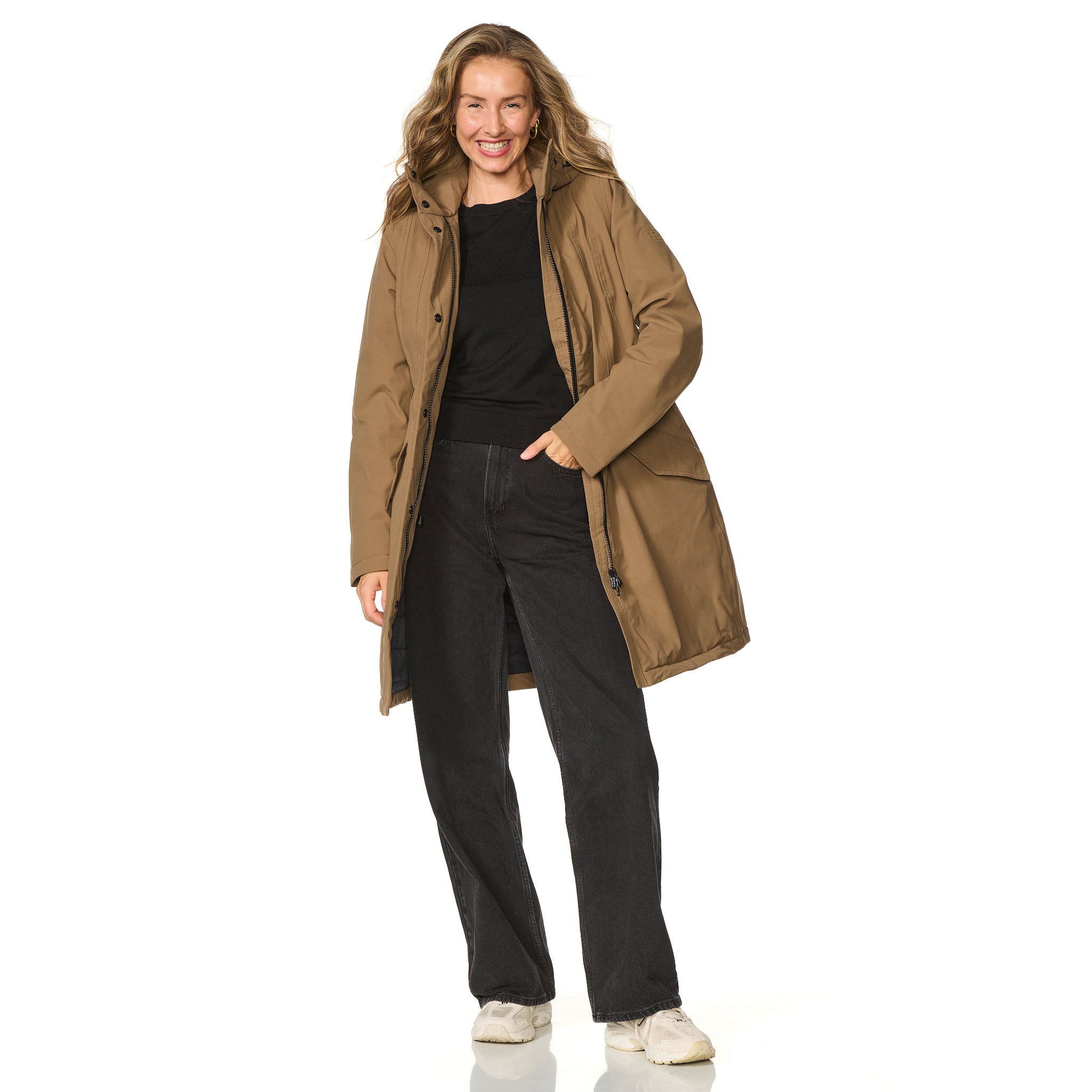 Winterjas Orlando Taupe Happy Rainy Days 