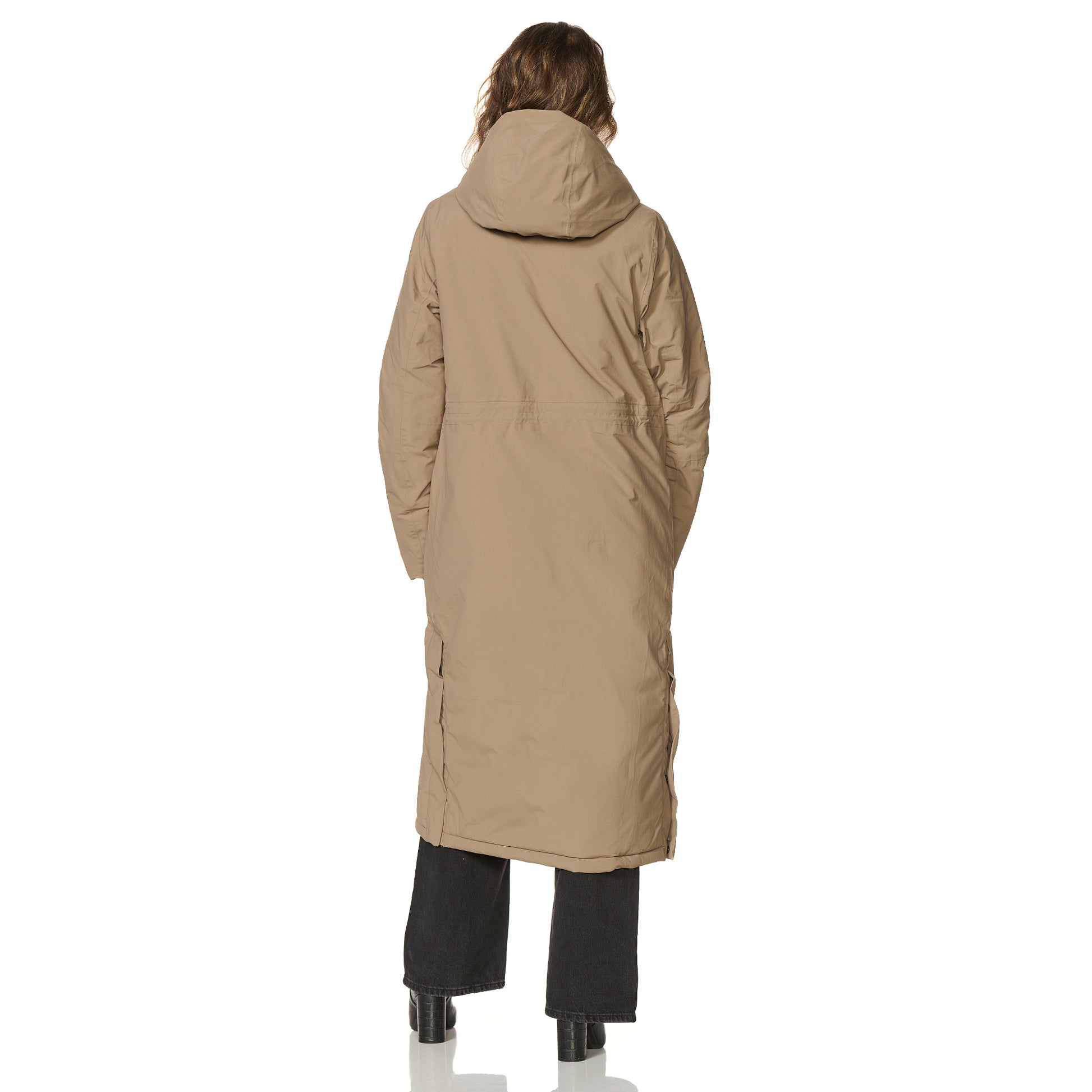 Winterjas Vancouver taupe happy rainy days